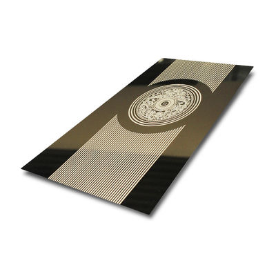304 gouden spiegel koudgewalste roestvrijstalen platen voor liftdecoratie