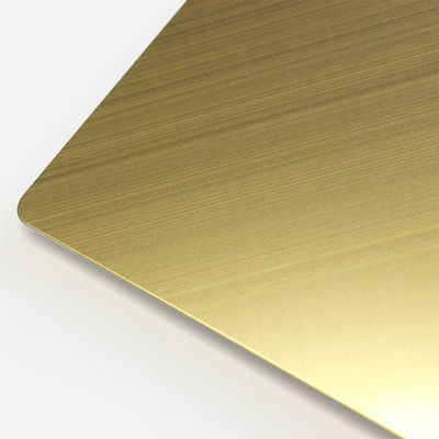 Aangepaste Geborstelde Roestvrij staal Decoratieve Platen 3.0mm Dikte