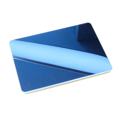 Safirblauwe kleur spiegel roestvrij staal plaat molen rand