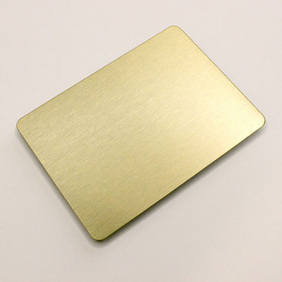 Het goud Geborstelde Blad van het Brons Hairline Roestvrije staal voor de Bouw van Decoratie 430 Rangss van AISI 201 Plaat