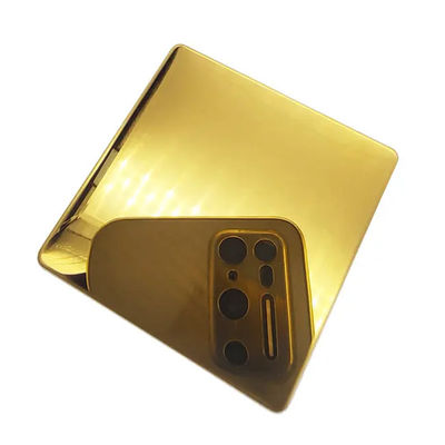 201 van het het Bladtitanium van het 321 Spiegelroestvrije staal de Gouden Kleur bedekten 3.0mm Dikte met een laag
