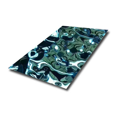 JIS 304 roestvrijstalen plaat 8K Spiegel gestempeld watergolf Patten buigwerk