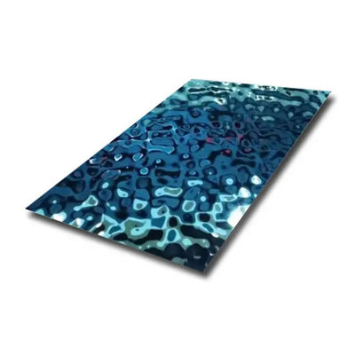 JIS Decoratieve roestvrijstalen plaat gestempelde watergolf voor plafonddecoratie