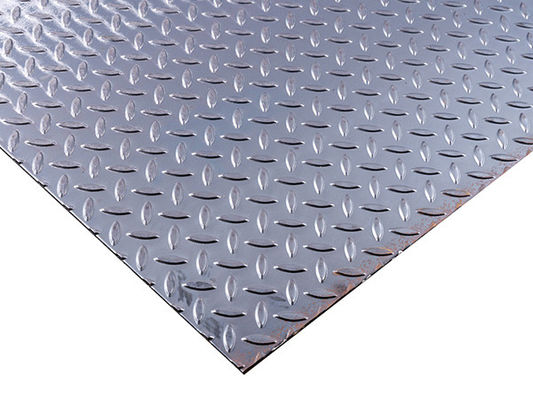 Anti-Slip Diamant Tread Checkered roestvrij staal plaat Patroon 301 304 316 SS plaat