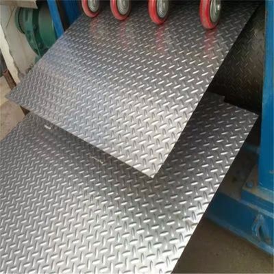 201 304 316 Floor Checker Plate 1 mm 3 mm Dikte Gedrukt roestvrij staalplaat