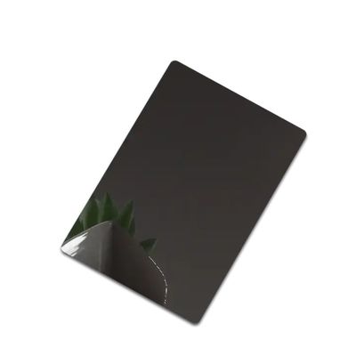 Zwarte spiegel afwerking roestvrij staal plaat voor binnen- en buiten decoratieve roestvrij staal plaat