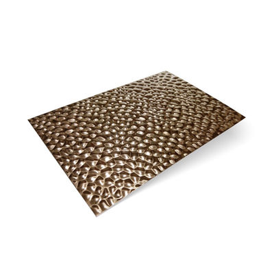 Graad 304 2B/BA afwerking 0,8 mm Dikte Ripple Honeycomb roestvrij staal textuur naadloos metalen plaat