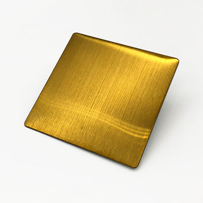 4X10 de gouden PVD-Kleur plateerde 316 Decoratief Dik Roestvrij staalblad 1.2 mm