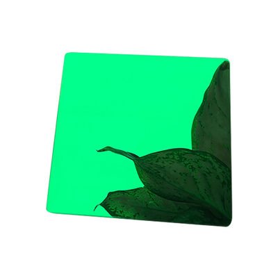 Groene spiegel roestvrij staal plaat metaal 1219x3048mm Corrosiebestendigheid