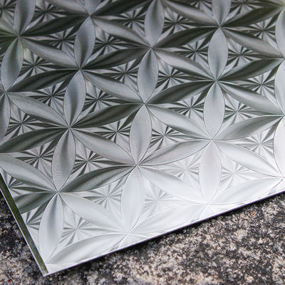 In reliëf gemaakt Decoratief Roestvrij staalblad 3D voor Muurcomité