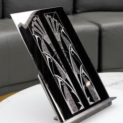 Goede prijs De Etsplaat van het kleurenroestvrije staal voor van de Liftdecoratie of Luxe Deuren online