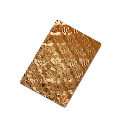 Goede prijs 1.5mm Dikte Gouden roestvrij staal plaat 4 * 8 Ft Snijwerk Patroon Gedrukt Afwerking online