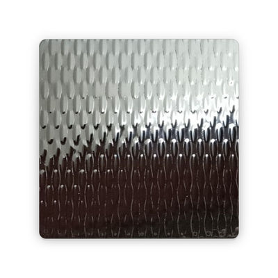 Goede prijs 304 316 2B/BA Afwerking Embossing 2WL Textuur metalen plaat geweven textuur patroon roestvrij staal plaat online