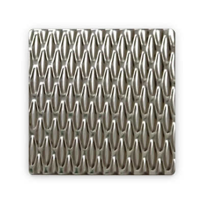 Goede prijs 201 304 316 5wl textuurd roestvrij staal met gemodelleerd metaalplaat voor binnen- en buitenversiering online