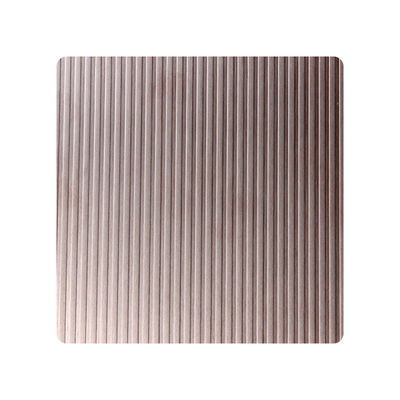 Goede prijs 304 roestvrij staal decoratief plaatje met concave-convexe lijnen metalen plaat textuur voor wandversiering online