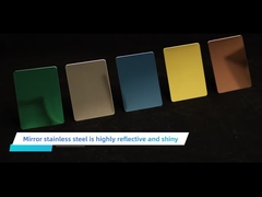 201 304 316 weerspiegelt kleur 8k decoratief roestvrij staalblad voor wholesales