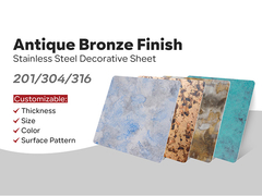 Antiek roestvrij staalplaat 201 304 316 Roestvrij staal Antiek koper